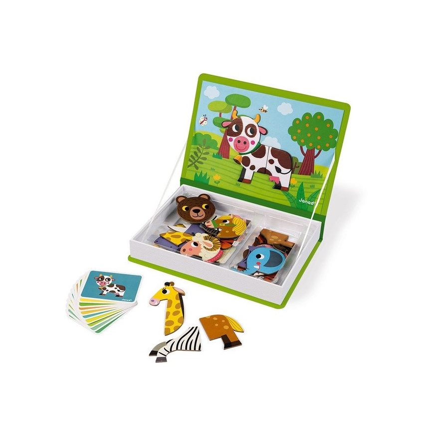 Janod - Magnetic interactive set MAGNETIBOOK animals