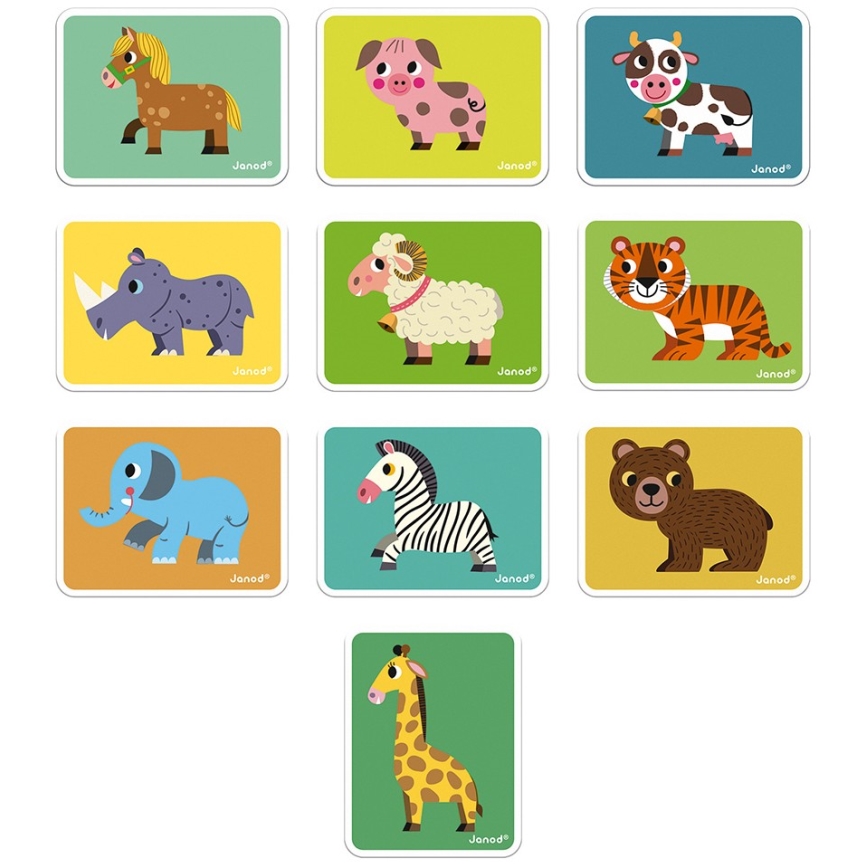 Janod - Magnetic interactive set MAGNETIBOOK animals
