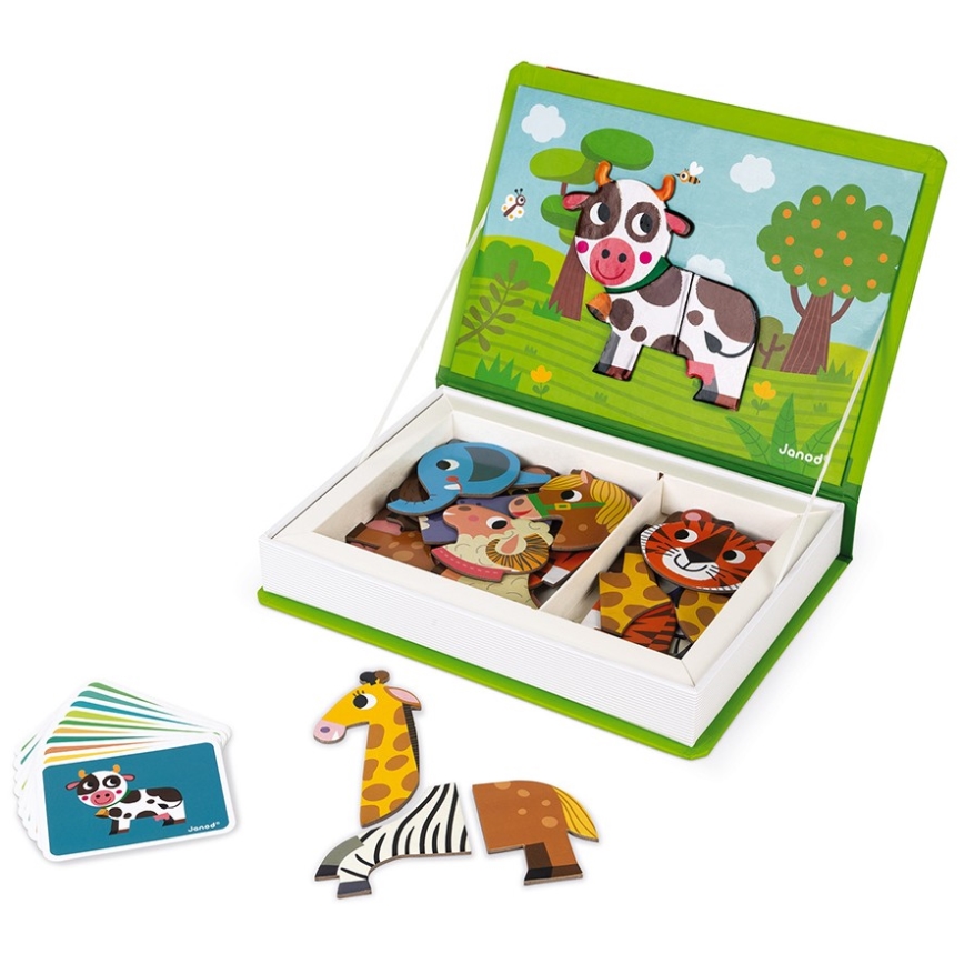 Janod - Magnetic interactive set MAGNETIBOOK animals