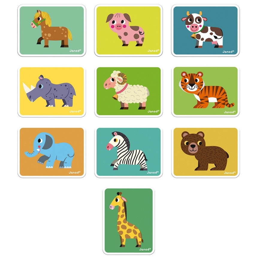 Janod - Magnetic interactive set MAGNETIBOOK animals