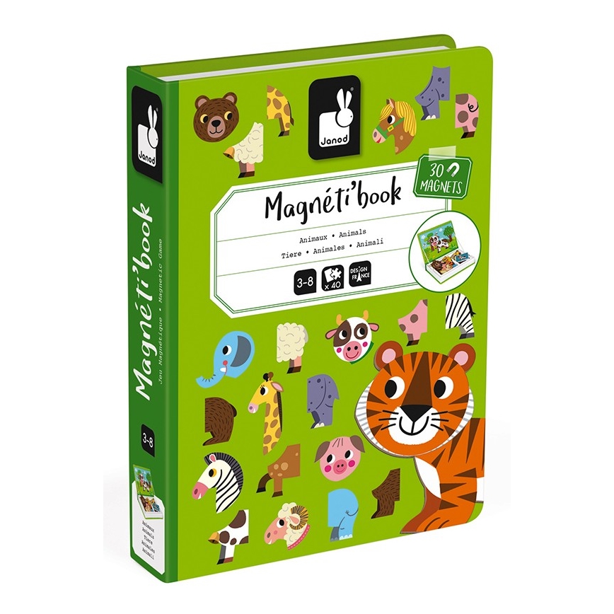 Janod - Magnetic interactive set MAGNETIBOOK animals
