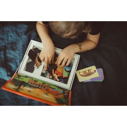 Janod - Magnetic interactive set MAGNETIBOOK dinosaurs