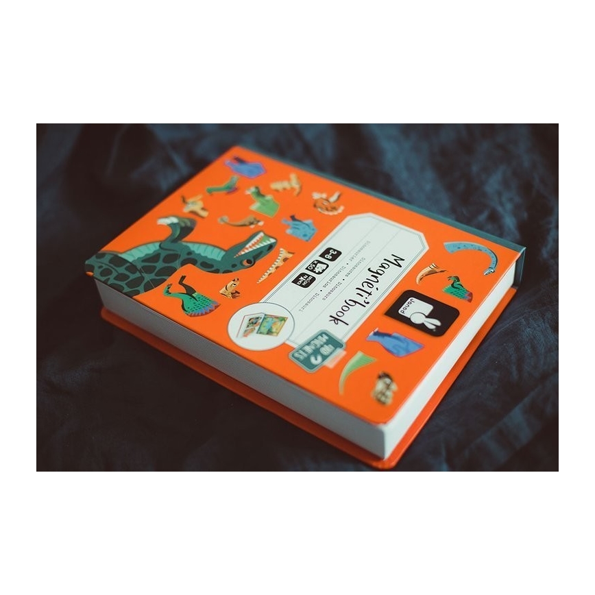 Janod - Magnetic interactive set MAGNETIBOOK dinosaurs