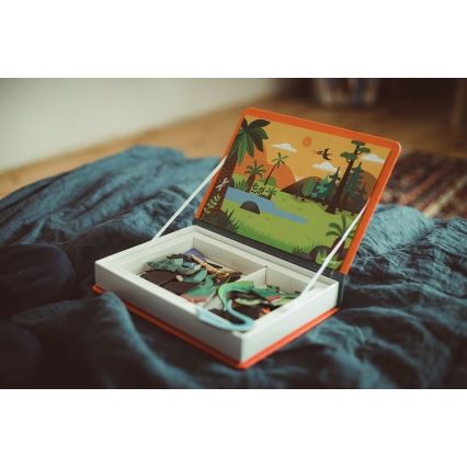 Janod - Magnetic interactive set MAGNETIBOOK dinosaurs