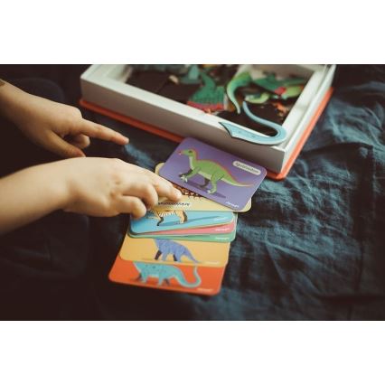 Janod - Magnetic interactive set MAGNETIBOOK dinosaurs