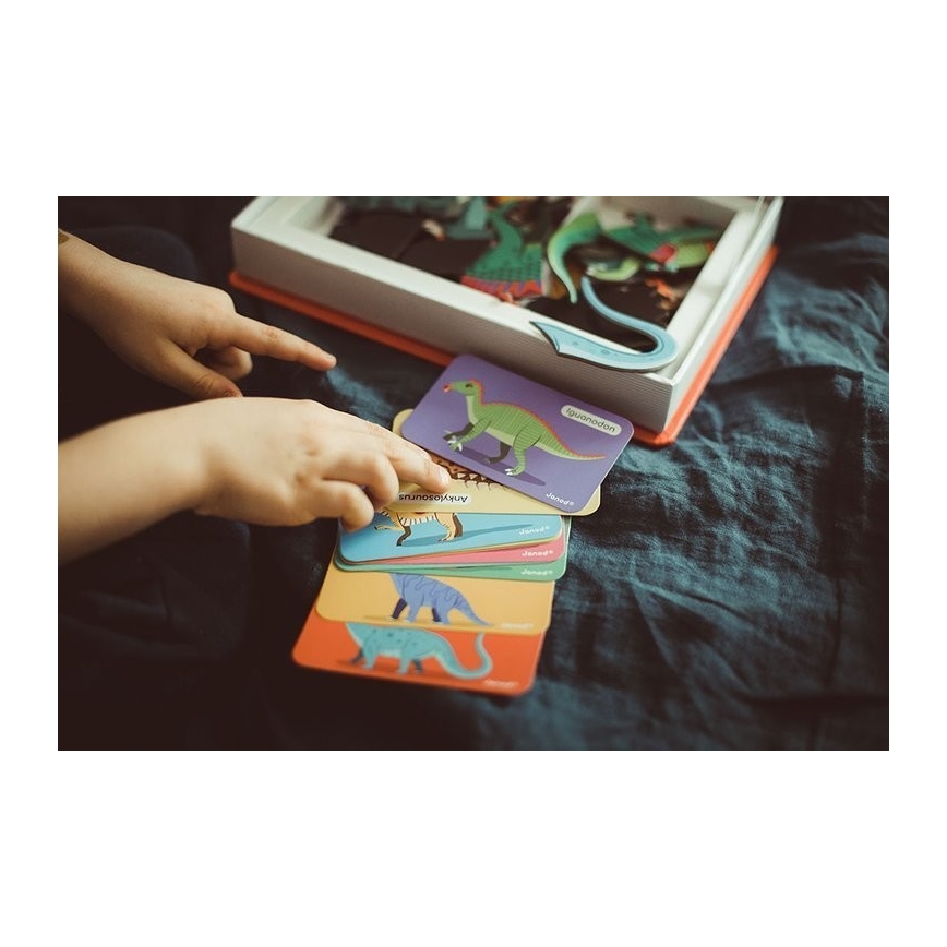 Janod - Magnetic interactive set MAGNETIBOOK dinosaurs