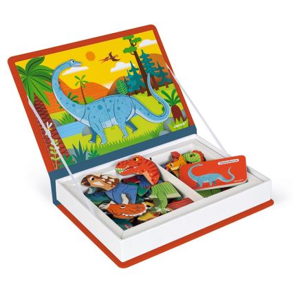 Janod - Magnetic interactive set MAGNETIBOOK dinosaurs