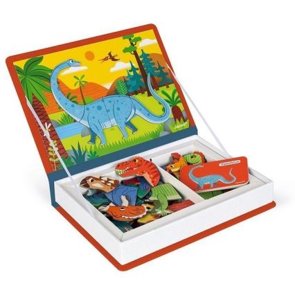 Janod - Magnetic interactive set MAGNETIBOOK dinosaurs