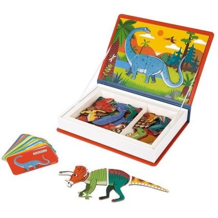 Janod - Magnetic interactive set MAGNETIBOOK dinosaurs