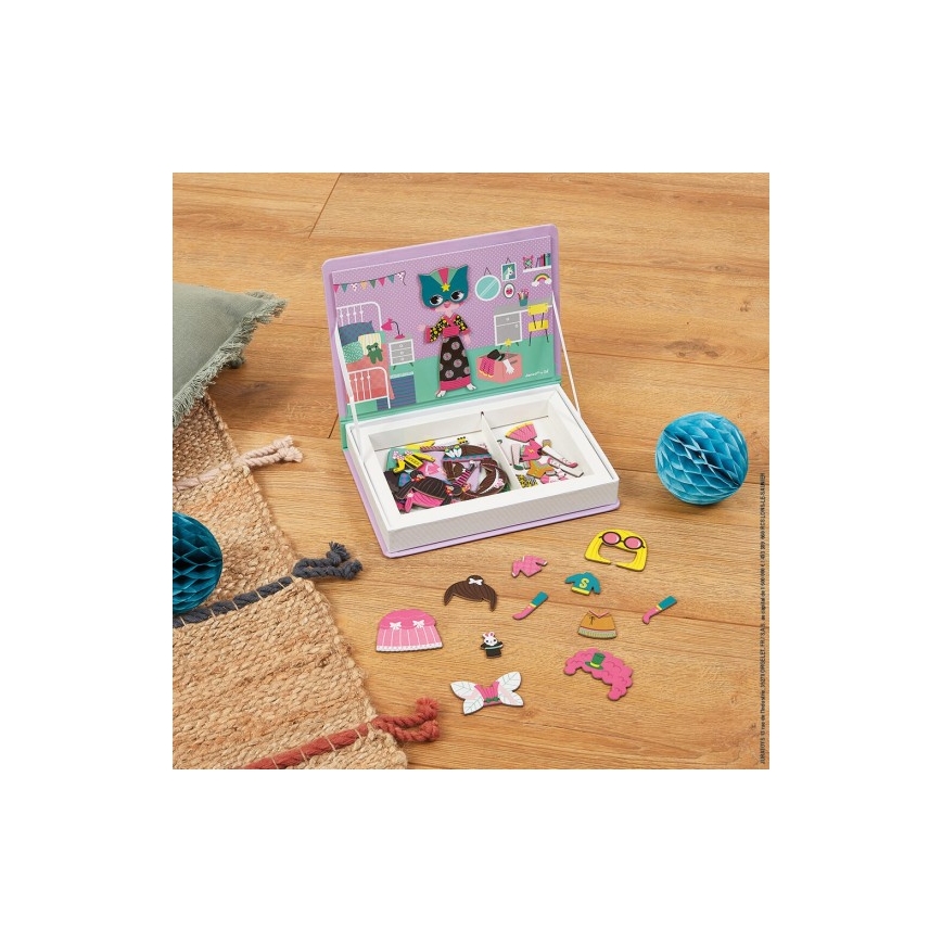 Janod - Magnetic interactive set MAGNETIBOOK girl