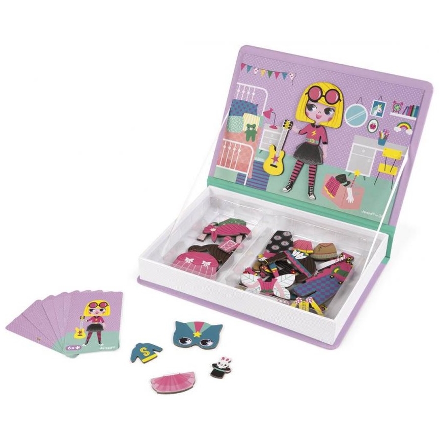 Janod - Magnetic interactive set MAGNETIBOOK girl