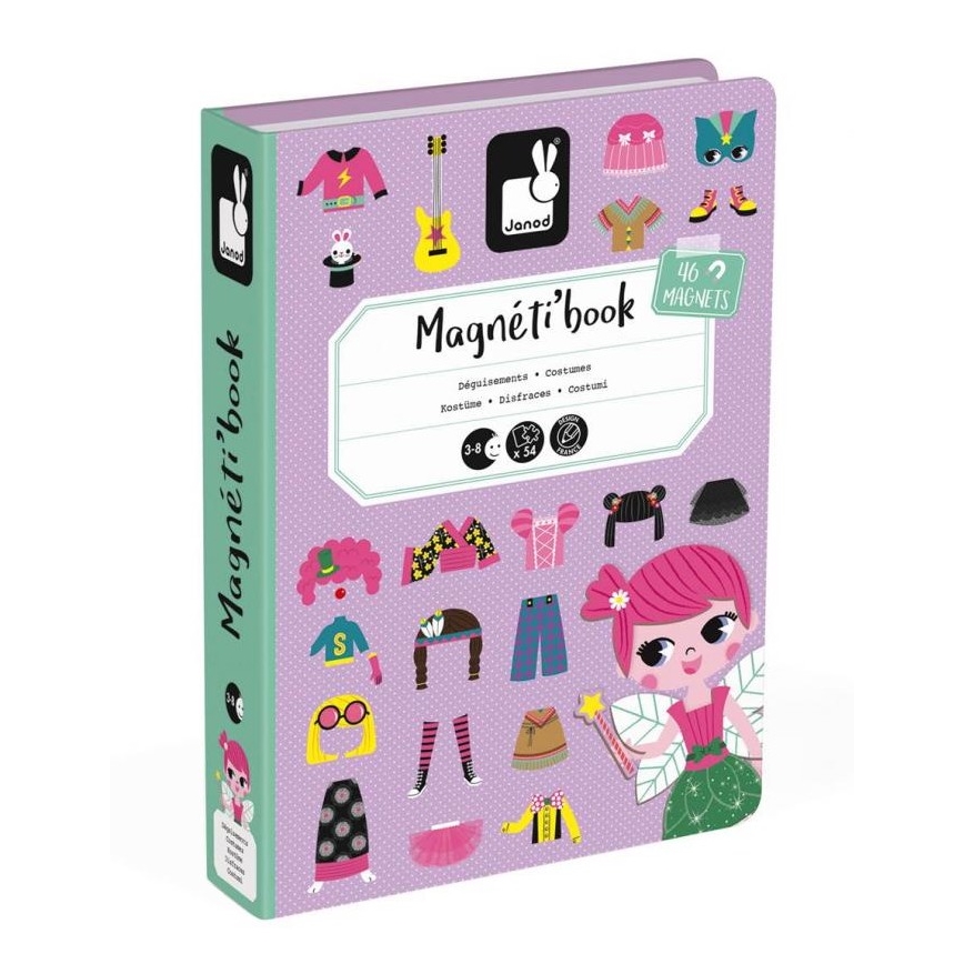 Janod - Magnetic interactive set MAGNETIBOOK girl