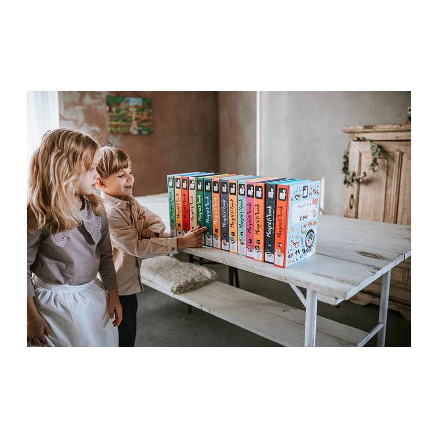 Janod - Magnetic interactive set MAGNETIBOOK means of transport