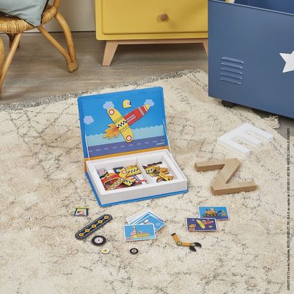 Janod - Magnetic interactive set MAGNETIBOOK means of transport