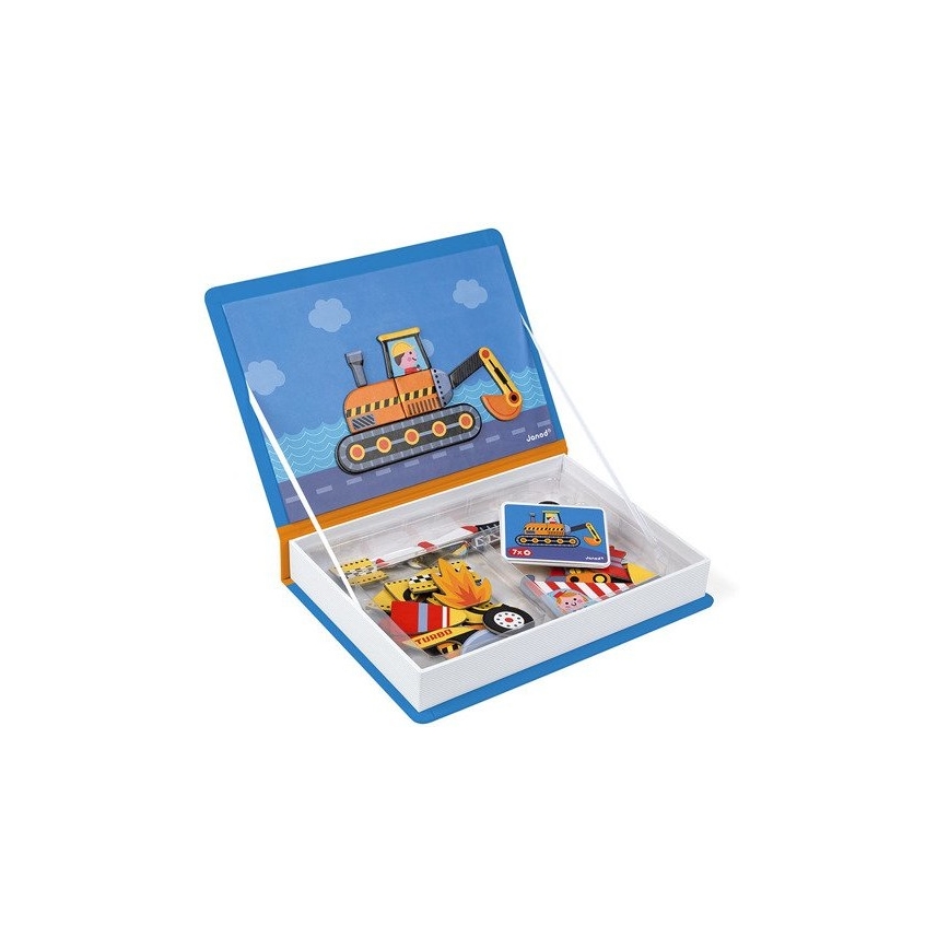 Janod - Magnetic interactive set MAGNETIBOOK means of transport