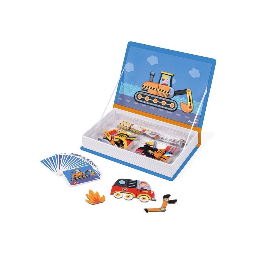 Janod - Magnetic interactive set MAGNETIBOOK means of transport