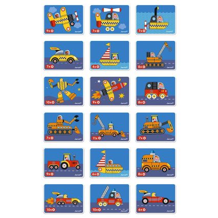 Janod - Magnetic interactive set MAGNETIBOOK means of transport