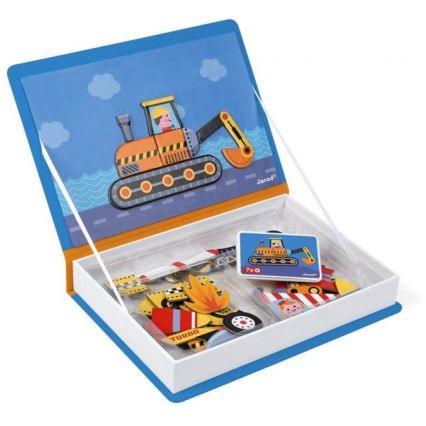 Janod - Magnetic interactive set MAGNETIBOOK means of transport