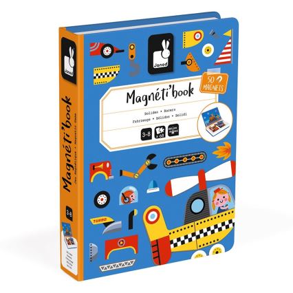 Janod - Magnetic interactive set MAGNETIBOOK means of transport