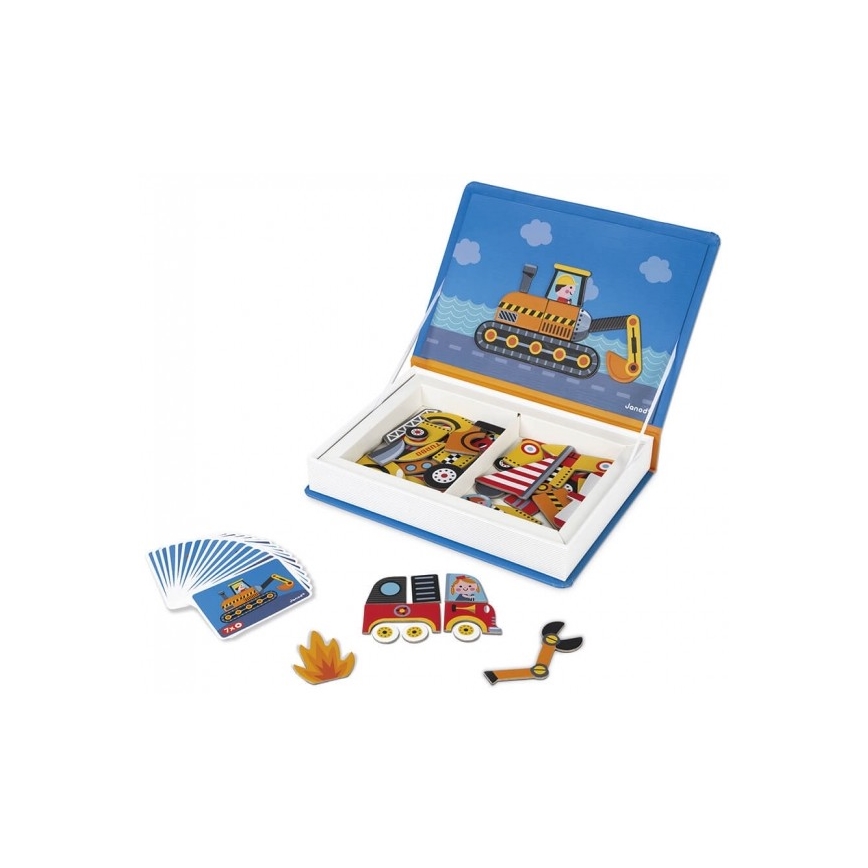 Janod - Magnetic interactive set MAGNETIBOOK means of transport
