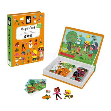 Janod - Magnetic interactive set  MAGNETIBOOK seasons of the year