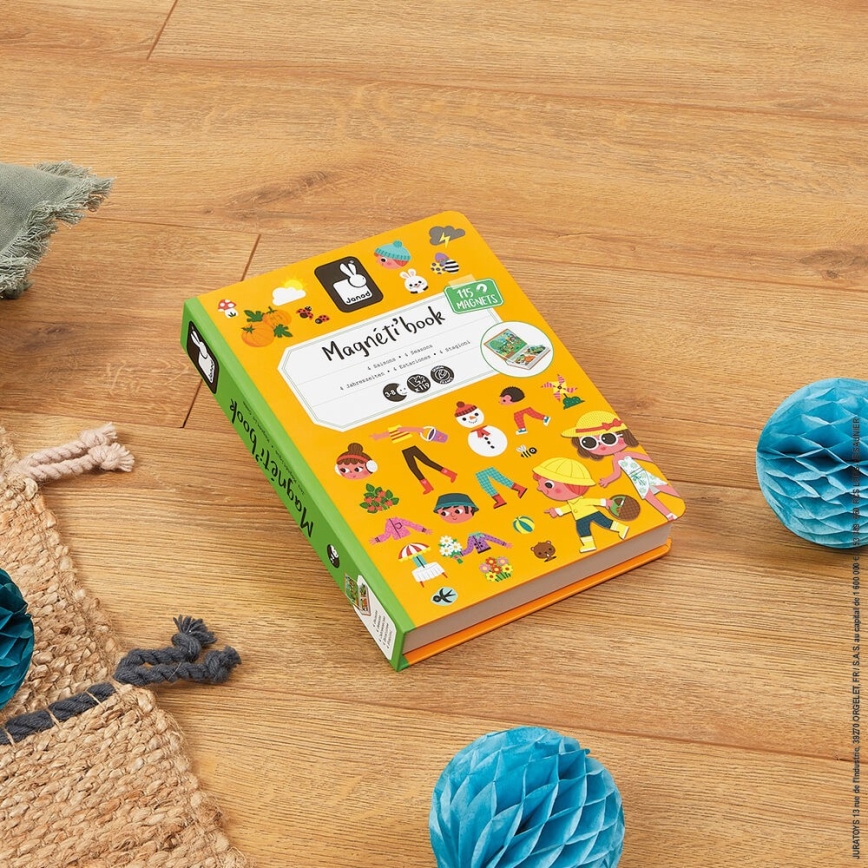 Janod - Magnetic interactive set  MAGNETIBOOK seasons of the year