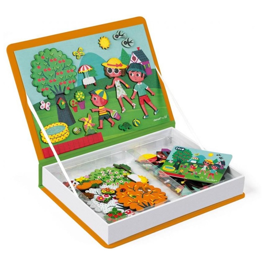 Janod - Magnetic interactive set  MAGNETIBOOK seasons of the year