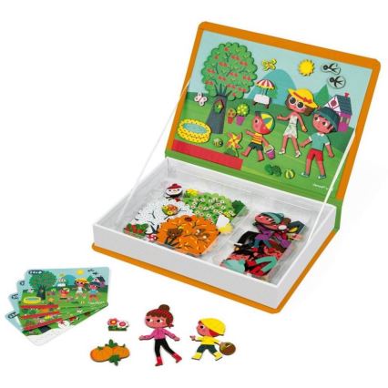 Janod - Magnetic interactive set  MAGNETIBOOK seasons of the year