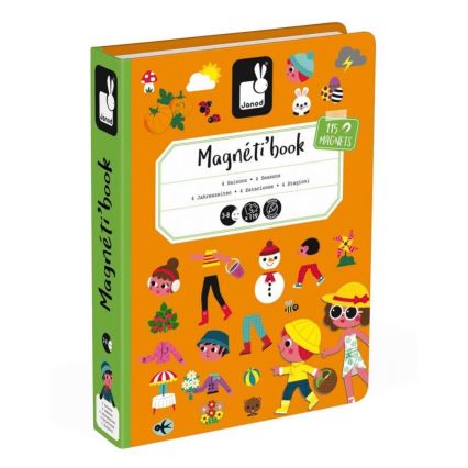 Janod - Magnetic interactive set  MAGNETIBOOK seasons of the year