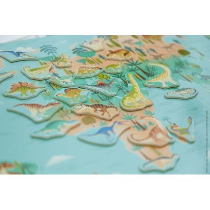 Janod - Magnetic map dinosaurs