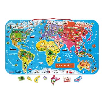 Janod - Magnetic world map english