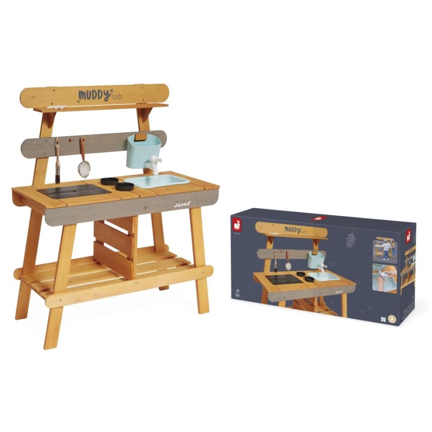 Janod - Outdoor wooden kitchen MUDDY LAB