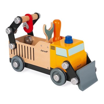 Janod - Wooden building set BRICOKIDS truck