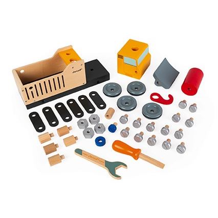 Janod - Wooden building set BRICOKIDS truck