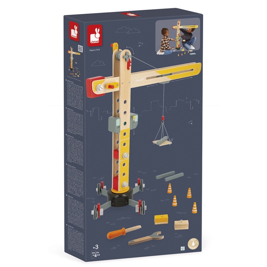 Janod - Wooden crane BOLID