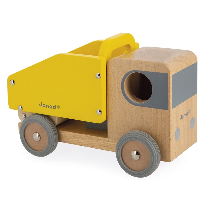 Janod - Wooden excavator and truck BOLID