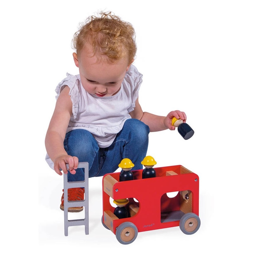 Janod - Wooden fire truck BOLID