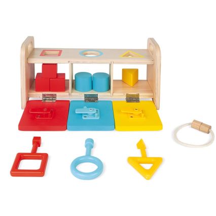 Janod - Wooden interactive toy MONTESSORI 10 pcs