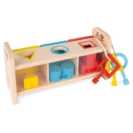 Janod - Wooden interactive toy MONTESSORI 10 pcs