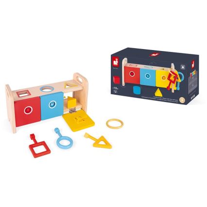 Janod - Wooden interactive toy MONTESSORI 10 pcs