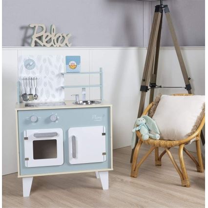 Janod - Wooden kitchen PLUME blue