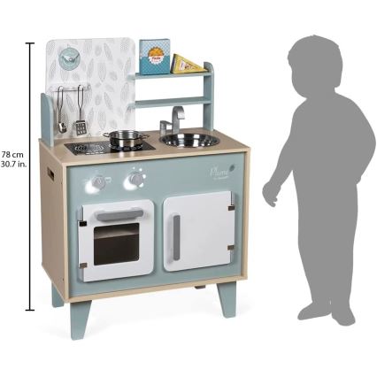 Janod - Wooden kitchen PLUME blue