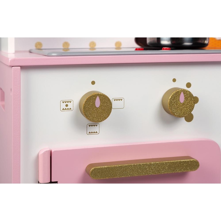 Janod - Wooden kitchen with LED cooktop CANDY CHIC