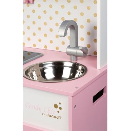 Janod - Wooden kitchen with LED cooktop CANDY CHIC