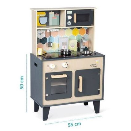 Janod - Wooden kitchen with LED cooktop MOZAIC