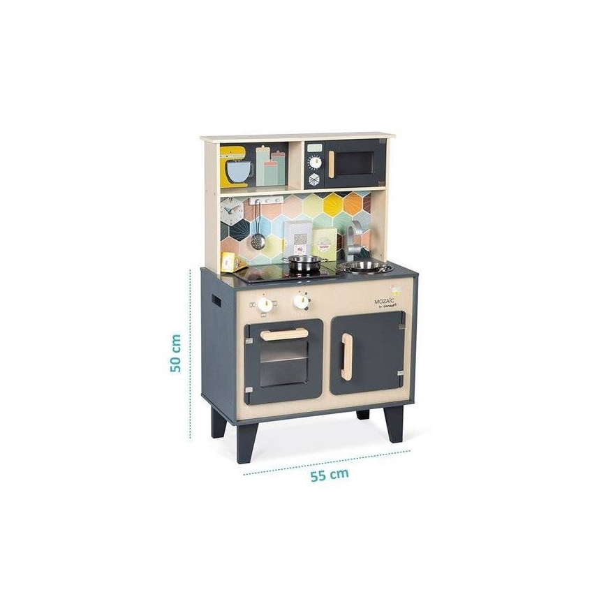 Janod - Wooden kitchen with LED cooktop MOZAIC