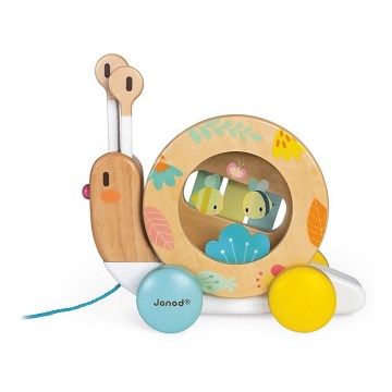Janod - Wooden snail with a xylophone PURE
