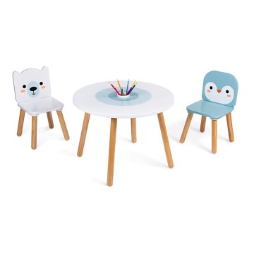 Janod - Wooden table with chairs
