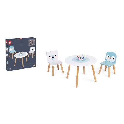 Janod - Wooden table with chairs