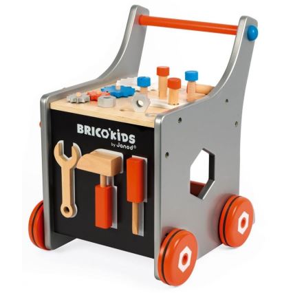 Janod - Wooden walker with tools BRICOKIDS